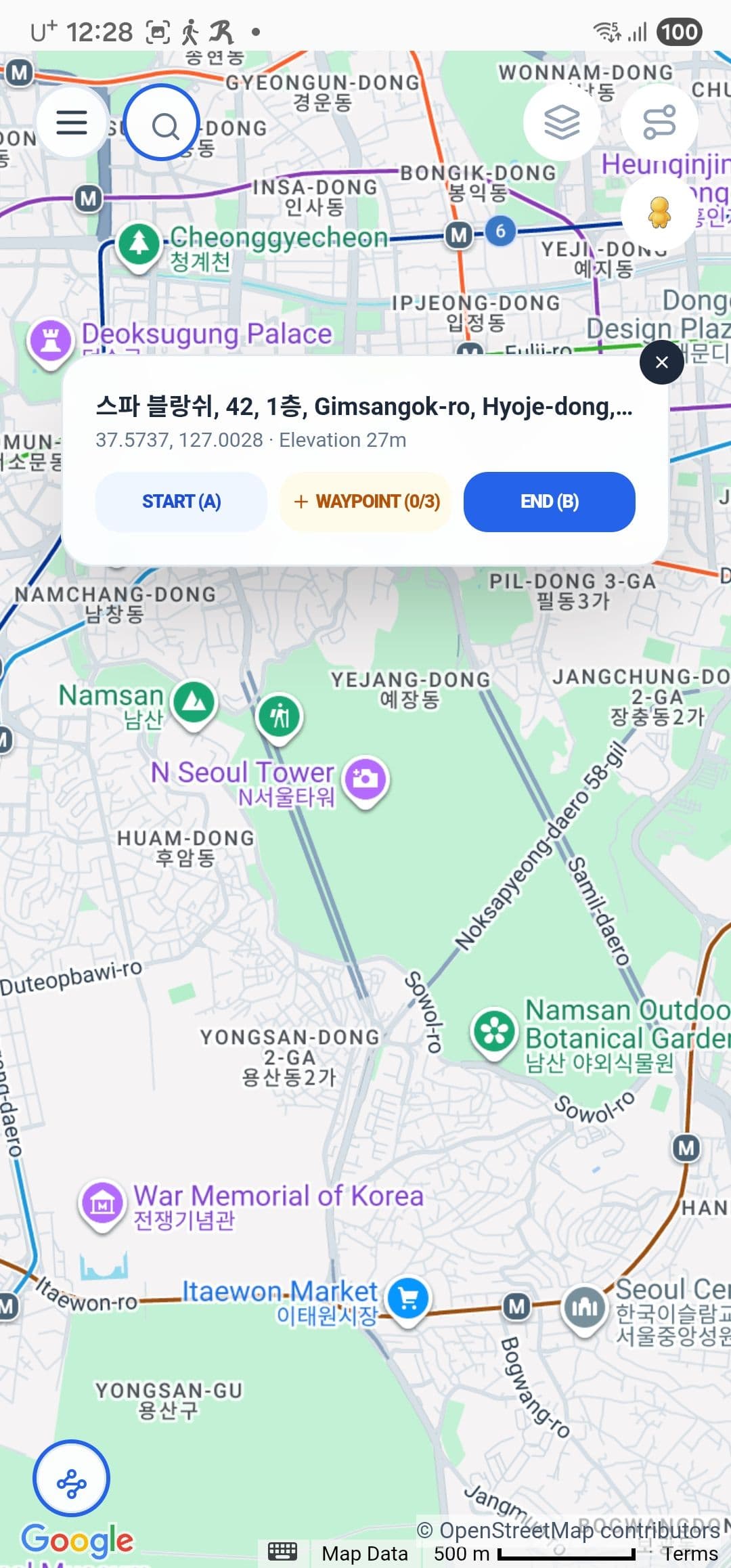 지도 위치 지정
